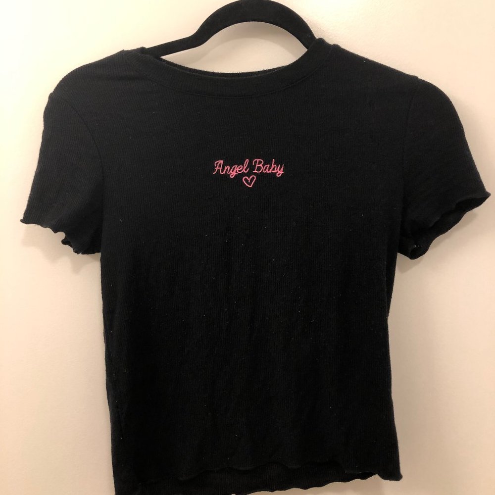 ANGEL BABY BLACK TEE